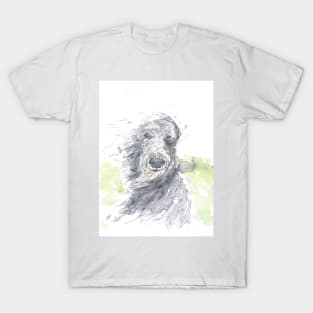 Scottish Deerhound Caught in the Wind! T-Shirt